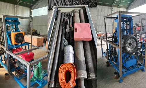 One set YES-150D hydraulic water well drilling rig has been shipped to our Philippine client.(图1)
